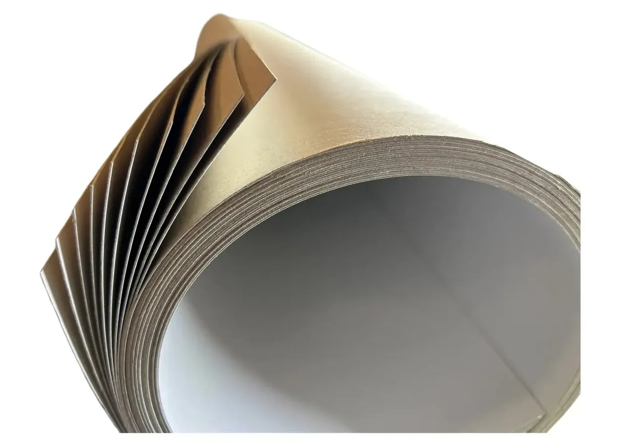 10 piezas carton caple 18pts color blanco reverso cafe 88x102cm 360g