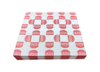 1000 piezas papel encerado burger color rojo 22x29cm