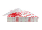 1000 piezas papel grado alimenticio impreso burger color rojo 24x34cm 35g