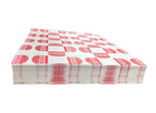 1000 piezas papel encerado burger color rojo 22x29cm