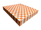 1000 piezas papel encerado cuadros color naranja 20x30cm