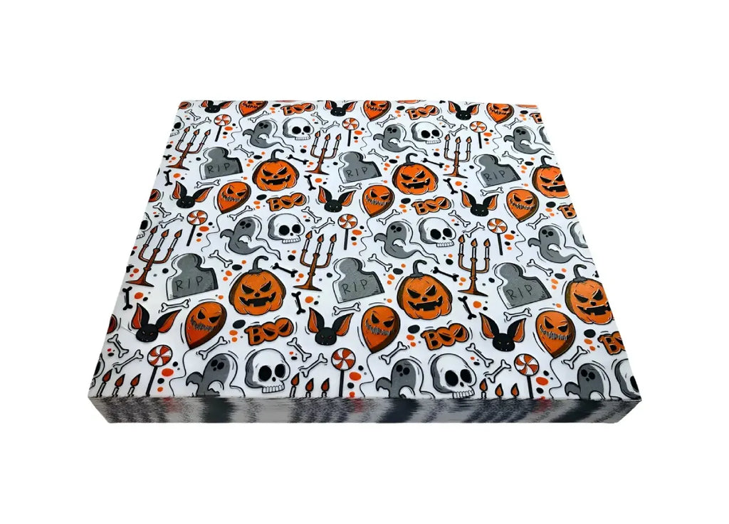 100 piezas papel encerado impreso halloween 20x30cm 35g