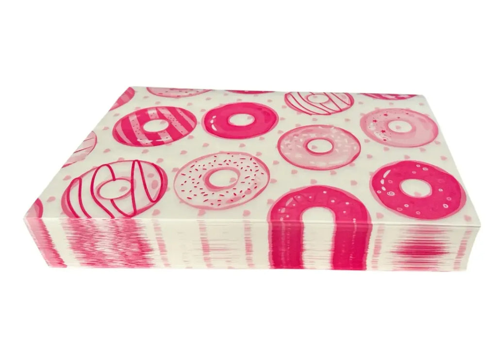 100 piezas papel encerado para donas 30x30cm