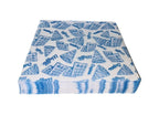 1000 piezas papel grado alimenticio crepas y waffles color azul acero 29x34cm 25g