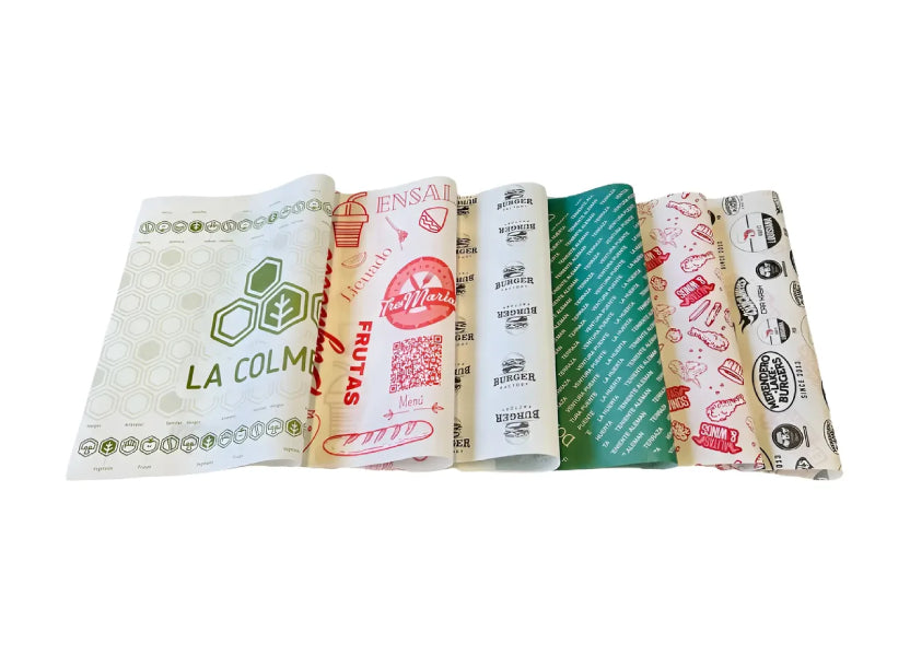 Promoción 1000 piezas papel impreso con tu logo 34x44cm. Mínimo de compra 4 millares en adelante
