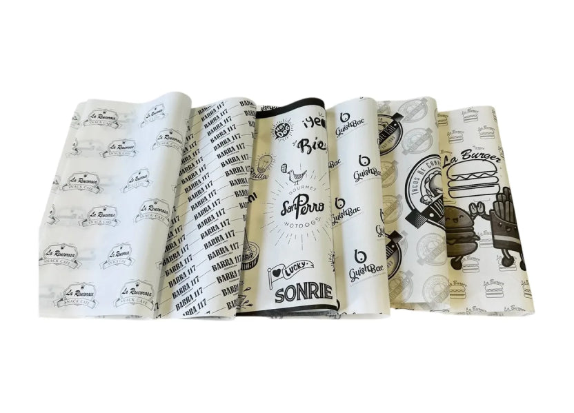 Promoción 1000 piezas papel impreso con tu logo 34x44cm. Mínimo de compra 4 millares en adelante