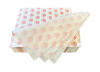 4000 piezas papel para alimentos impreso personalizado 1 tinta 30x30cm 35g
